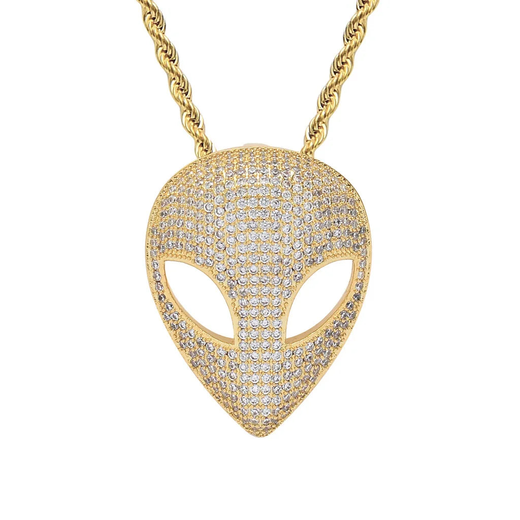 Alien Maske Halskette Herren