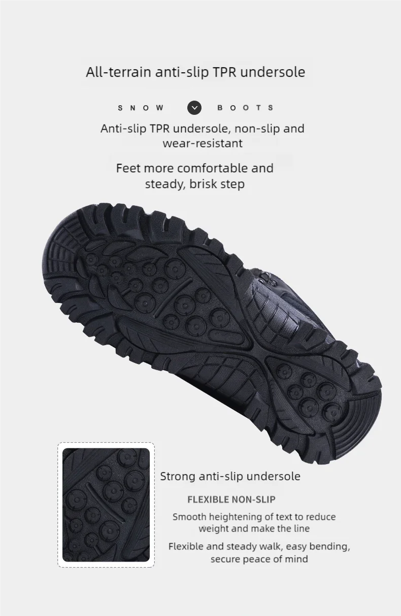 Herren High-Top Schneestiefel