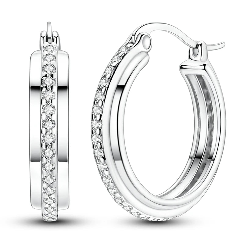 2025 neue 925 Sterling Silber Ohrringe Einfache Bogen Erdbeere Schmetterling Creolen für Hochzeit Party Frauen Schmuck Mädchen