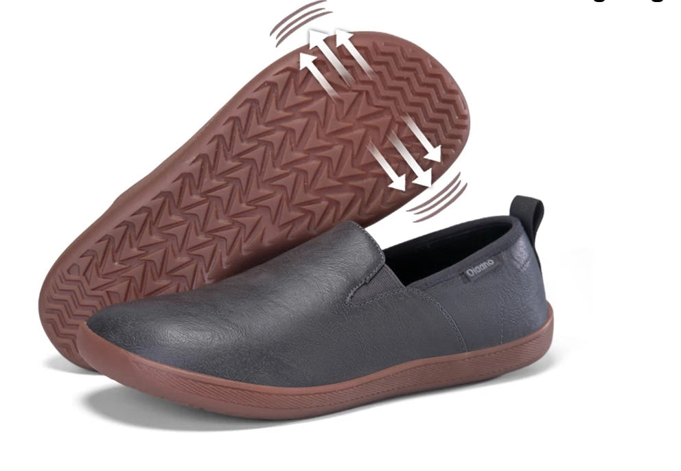 Herren Lederschuhe – Breite Zehenpartie Slip-On