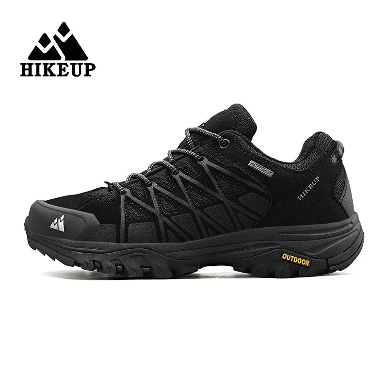 HIKEUP Modische Outdoor-Schuhe, Wandern, Herren, Sport, lässig, Bergtrekking-Stiefel, Camping-Sneaker für Herren, rutschfest, verschleißfest