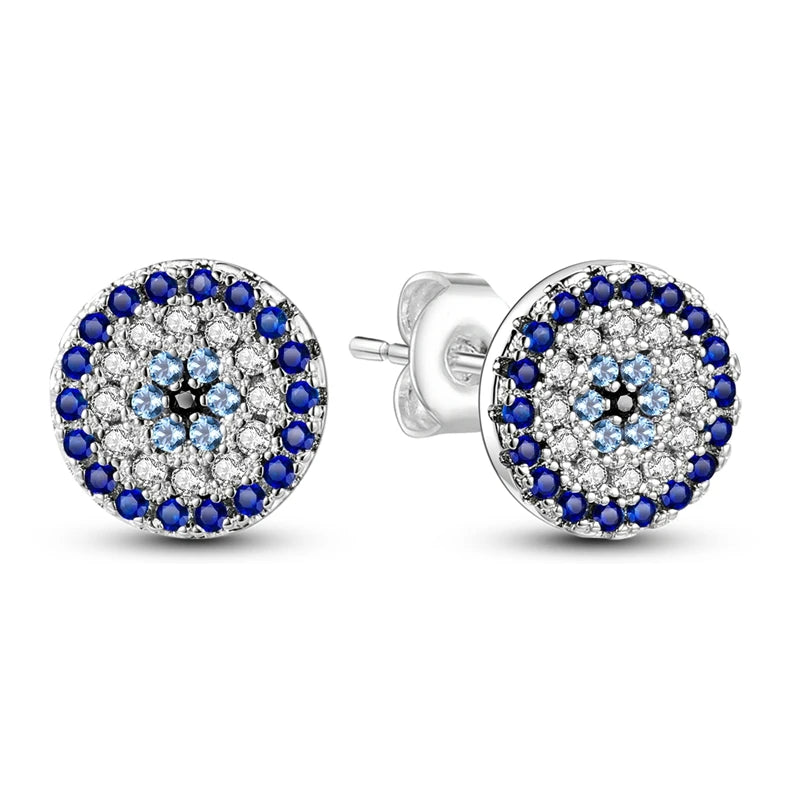 Heiße Verkäufe 925 Sterling Silber Creolen Blume Stern Mond Sonne Creolen mit Zirkonia Modeschmuck für Frauen Mädchen