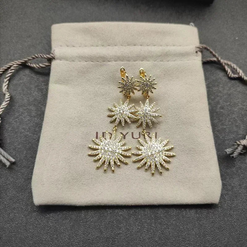 Hochwertige, modische, klassische Dy-Ohrstecker aus 925er Silber für den täglichen Gebrauch