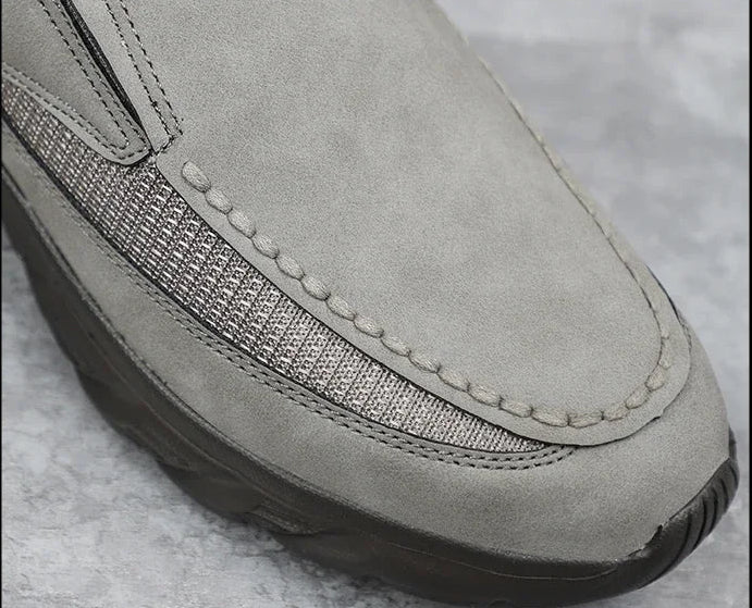 Leichte Leder Herrenloafers