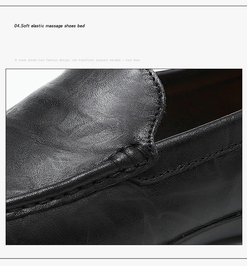 Echtes Leder Männer Schuhe Casual Luxus Marke Männer Müßiggänger Italienischen Mokassins Atmungsaktive Slip auf Männer Fahren Schuhe Chaussure Homme