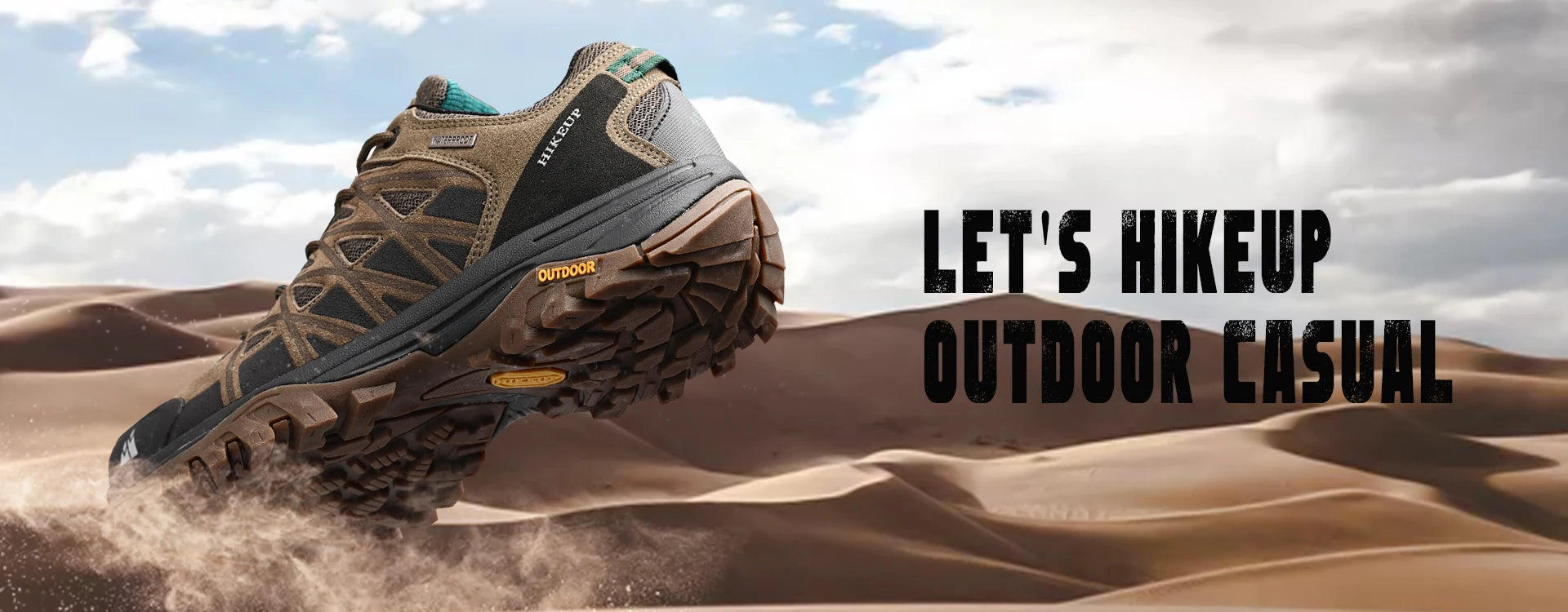 HIKEUP Modische Outdoor-Schuhe, Wandern, Herren, Sport, lässig, Bergtrekking-Stiefel, Camping-Sneaker für Herren, rutschfest, verschleißfest