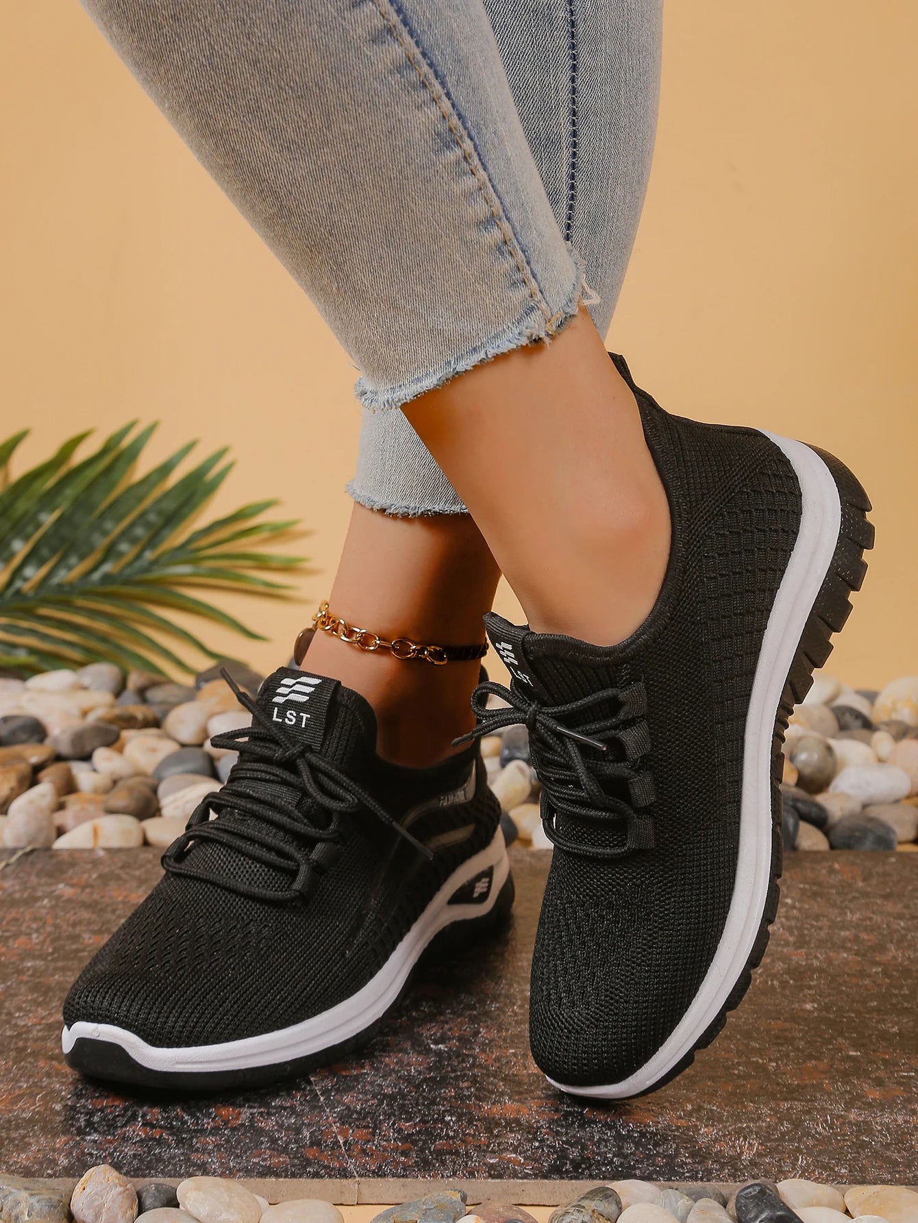 Damen Sneakers Leicht und Atmungsaktiv