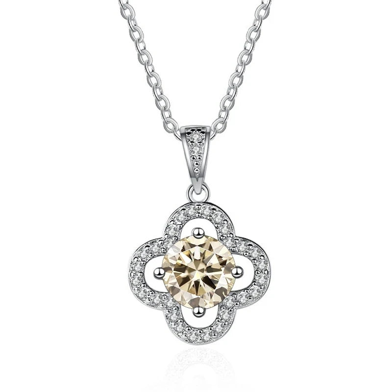 Joyce Kelly 925 Sterling Silber Moissanit Anhänger