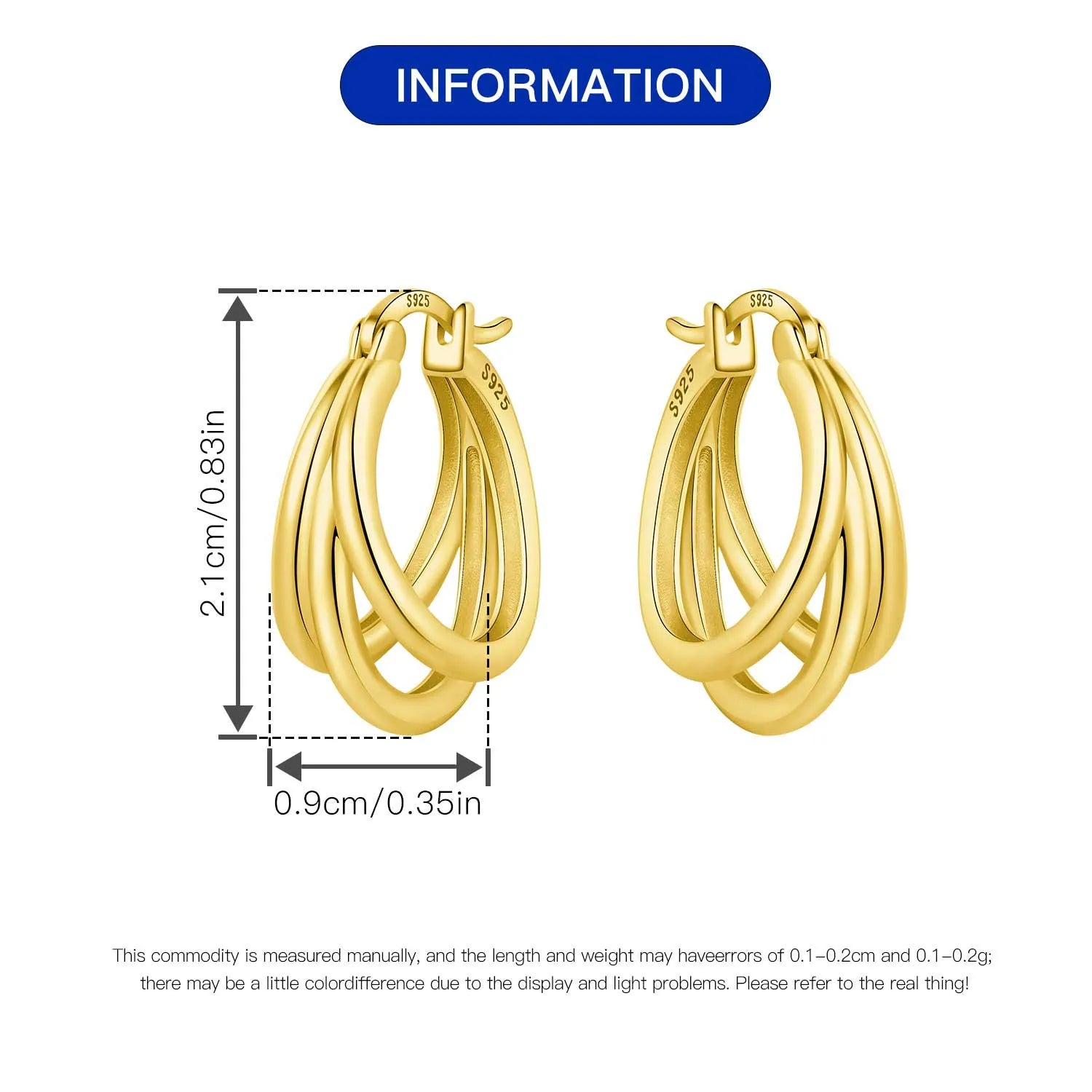 Heißer Verkauf 925 Sterling Silber Klassische Multi Ring Ohrringe Serie Tropfen Ohrringe Für Frauen Party Feines Geschenk Elegante Geburtstag Schmuck