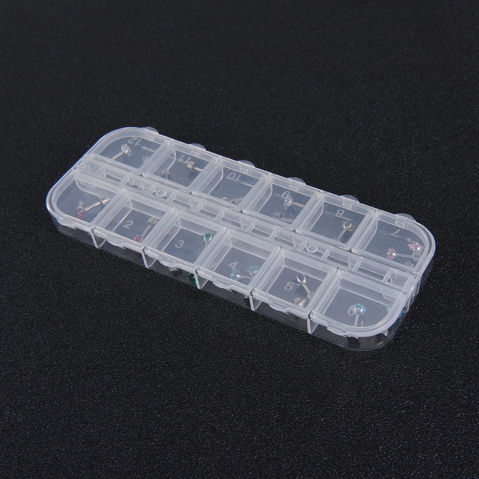 12-teiliges Ohrstecker-Set aus chirurgischem Edelstahl mit Knorpel-Helix-Ohrstecker, flache Rückseite, Schraubstern-CZ-Brithstone-Ohrringe für Frauen und Mädchen