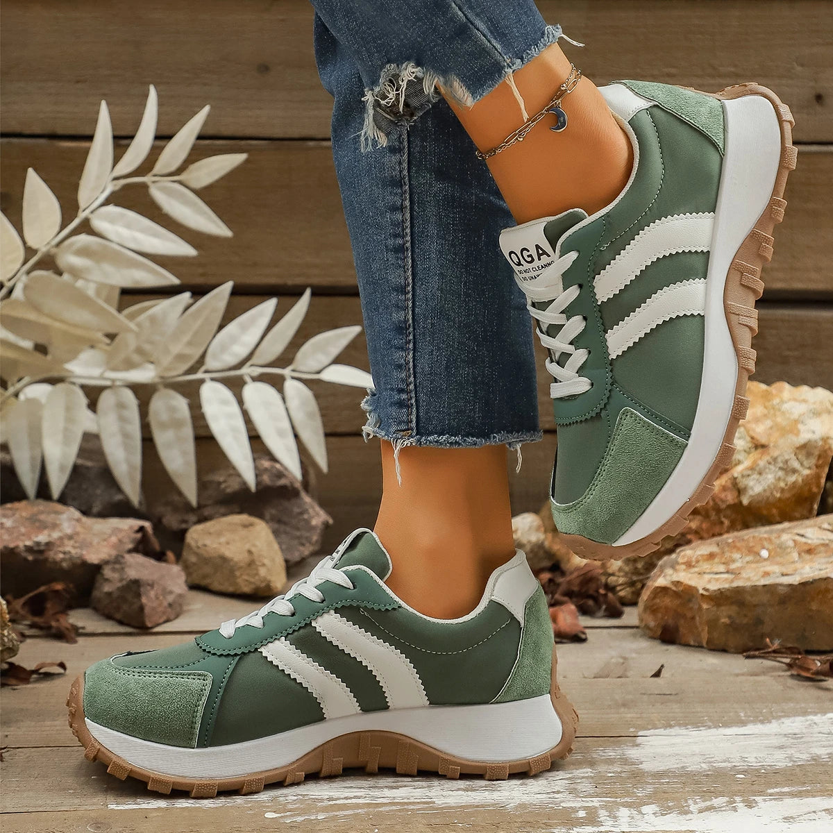 Damen Plattform Casual Sneaker