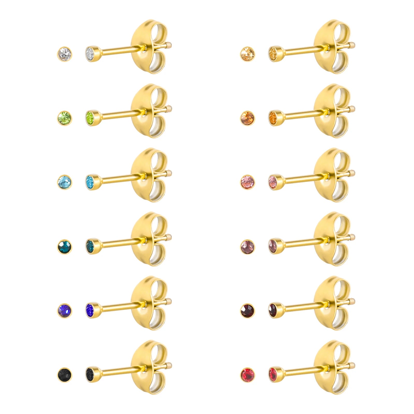 Edelstahl Ohrstecker Set Damen