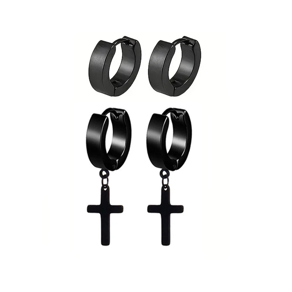 Edelstahl Punk Ohrstecker  für Männer und Frauen