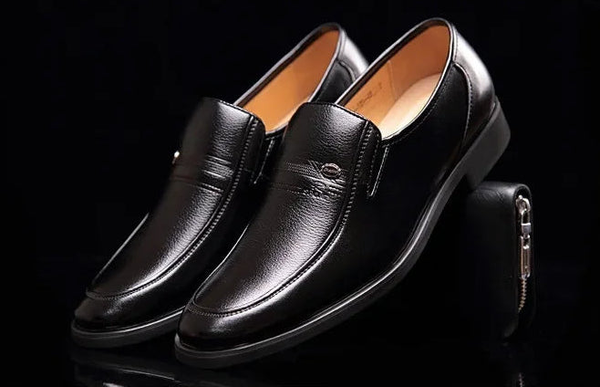 Herren Leder Loafers