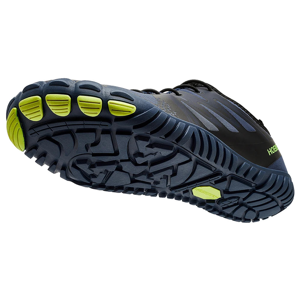 HOBIBEAR Barfußschuhe mit breiter Zehenpartie für Unisex, Kunstleder, Outdoor-Walking-Sneaker, Zero Drop, minimalistische Schuhe mit elastischem Band