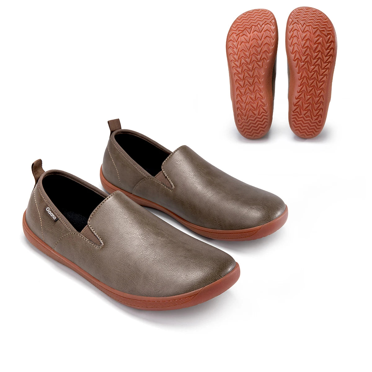 Herren Slip-On Lederschuhe – Breite Zehenpartie