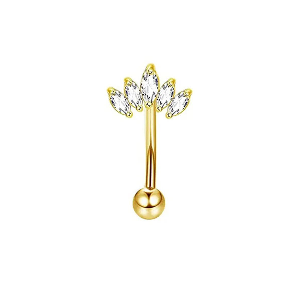 1/11er Set 16G Piercing  Gebogene Langhanteln für Helix, Rook und Augenbraue