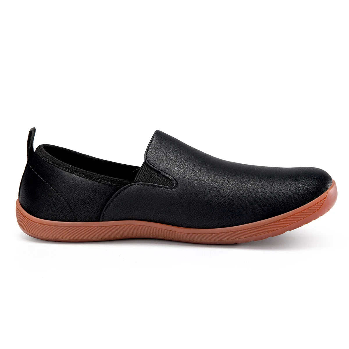 Herren Slip-On Lederschuhe – Breite Zehenpartie
