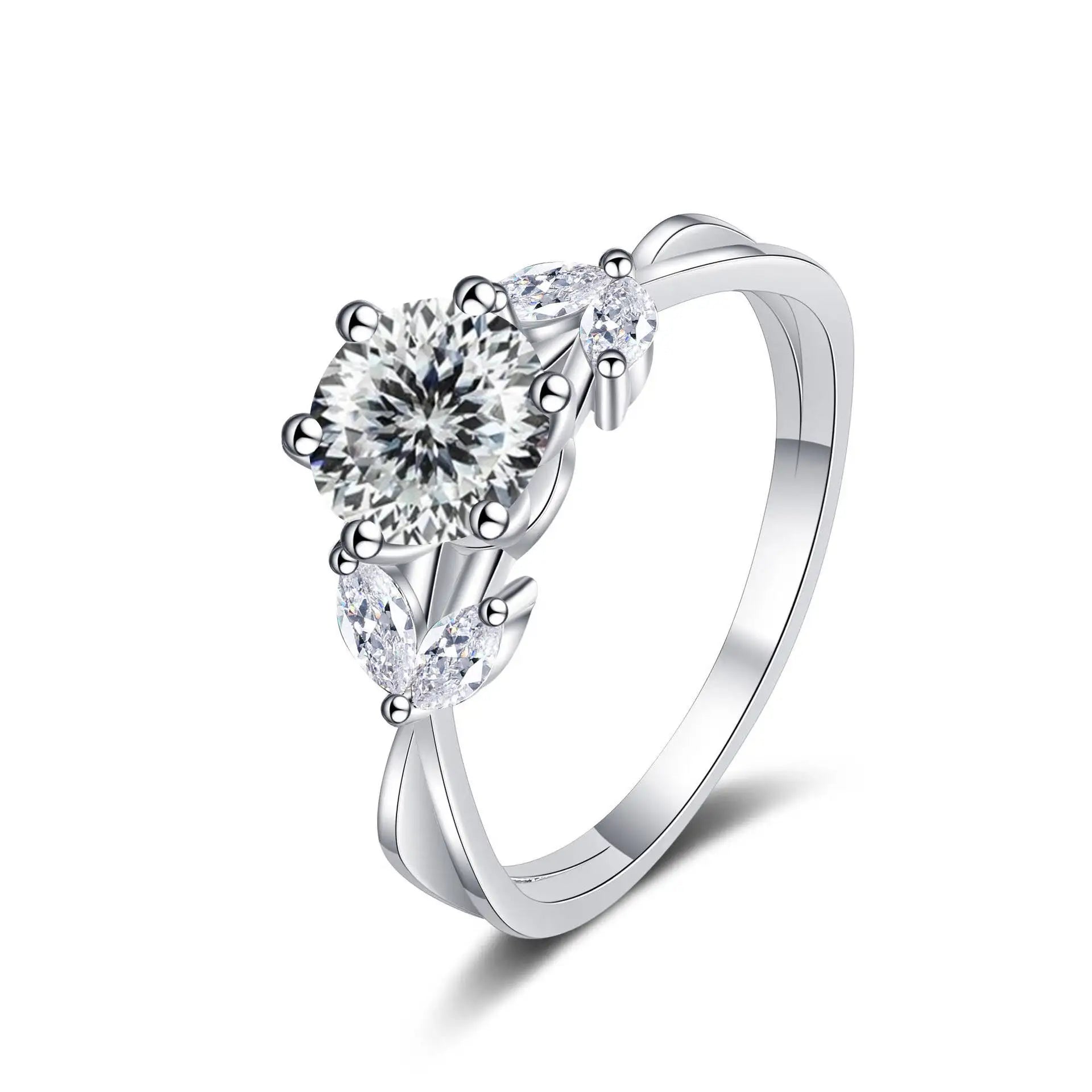 Luxus Moissanit-Solitärring – 1ct – Frauen