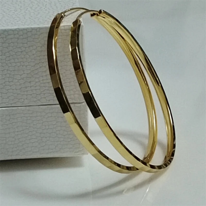 Somilia Creolen aus 925er-Sterlingsilber, modisch, Innendurchmesser 30, 40, 50, 60 mm, für Damen, Persönlichkeitsschmuck