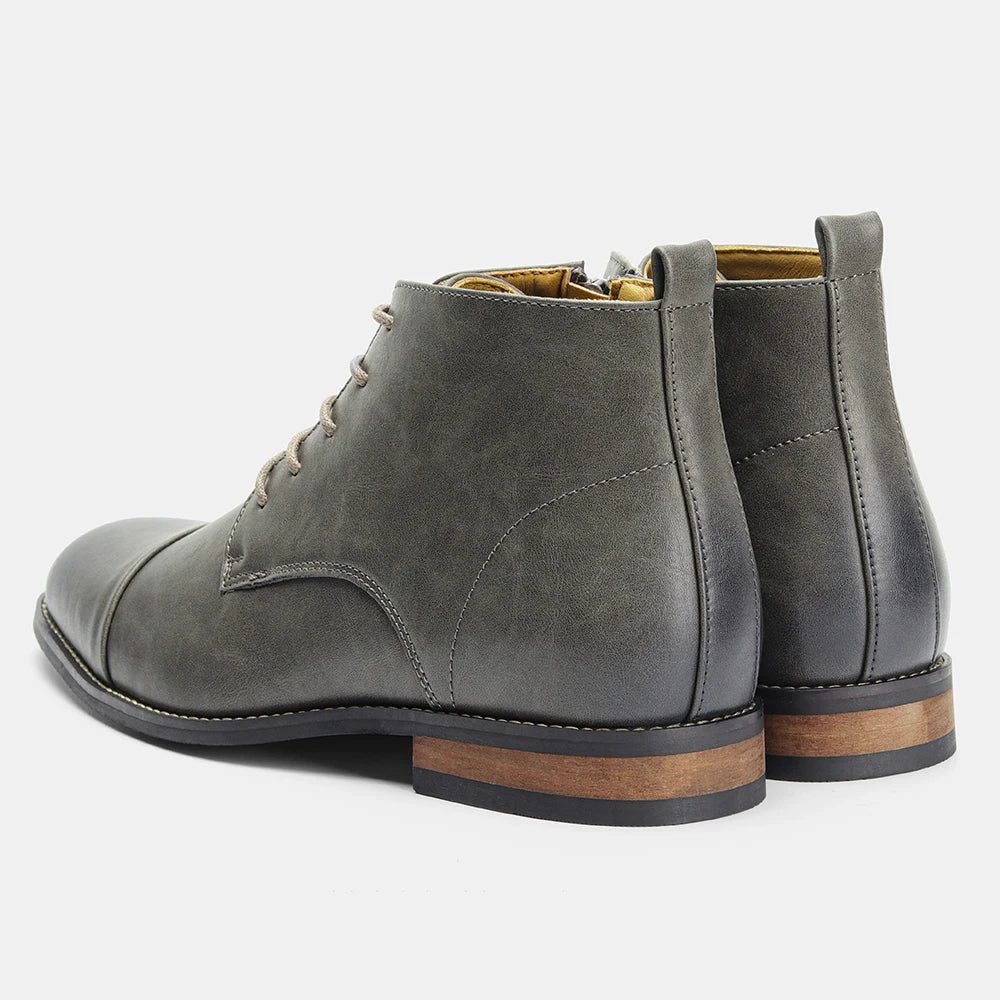 Herren Leder Stiefeletten – Bequeme Modemarke Knöchelstiefel