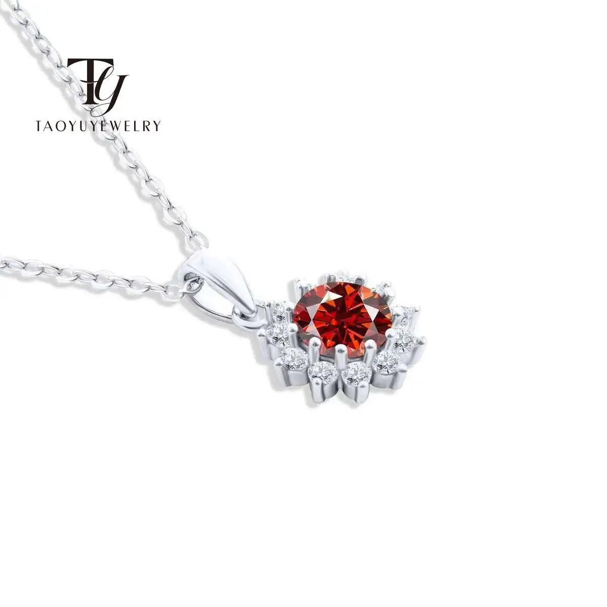 Echte 2,8 Karat blaugrüne Farbe Moissan ite Anhänger Halskette für Frauen s925 Silber Labor Diamant kette Halsketten edlen Schmuck