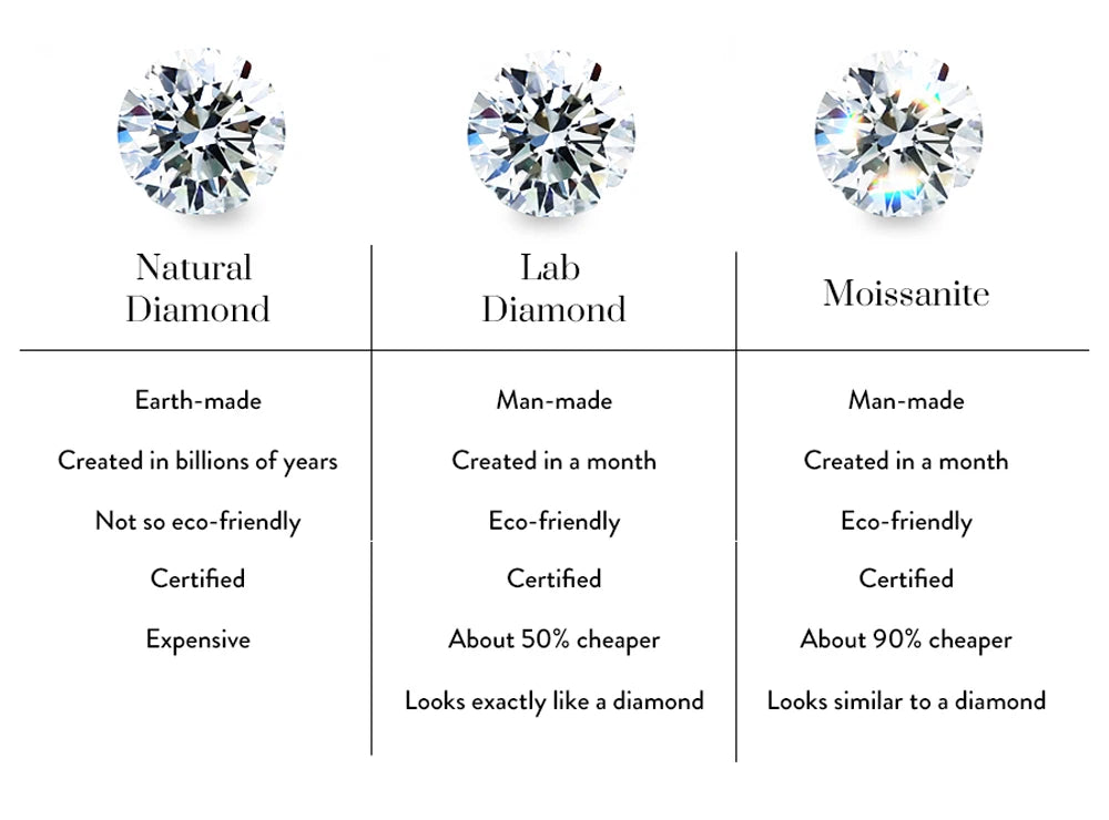 CANNER 0,5-1,2 Karat D Farbe Moissanit Ohrstecker Ohrringe für Frauen 925 Sterling Silber Funkelnder Piercing Ohrring Edlen Schmuck