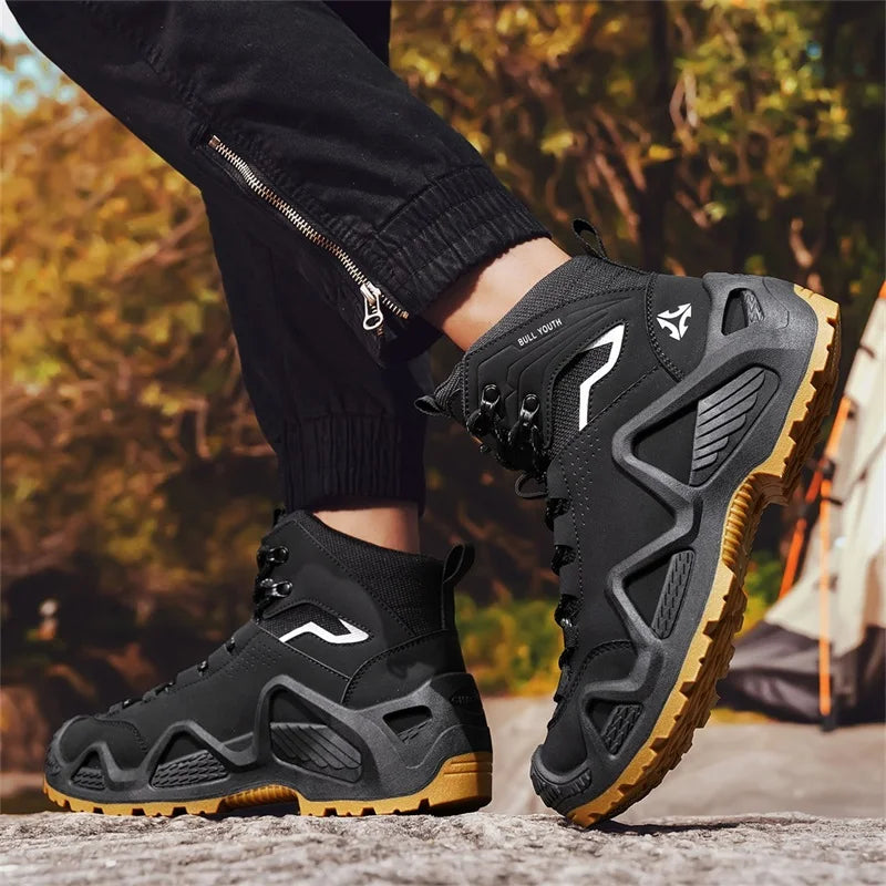 Herren Taktische Stiefel mit Riemen für Outdoor und Motorrad