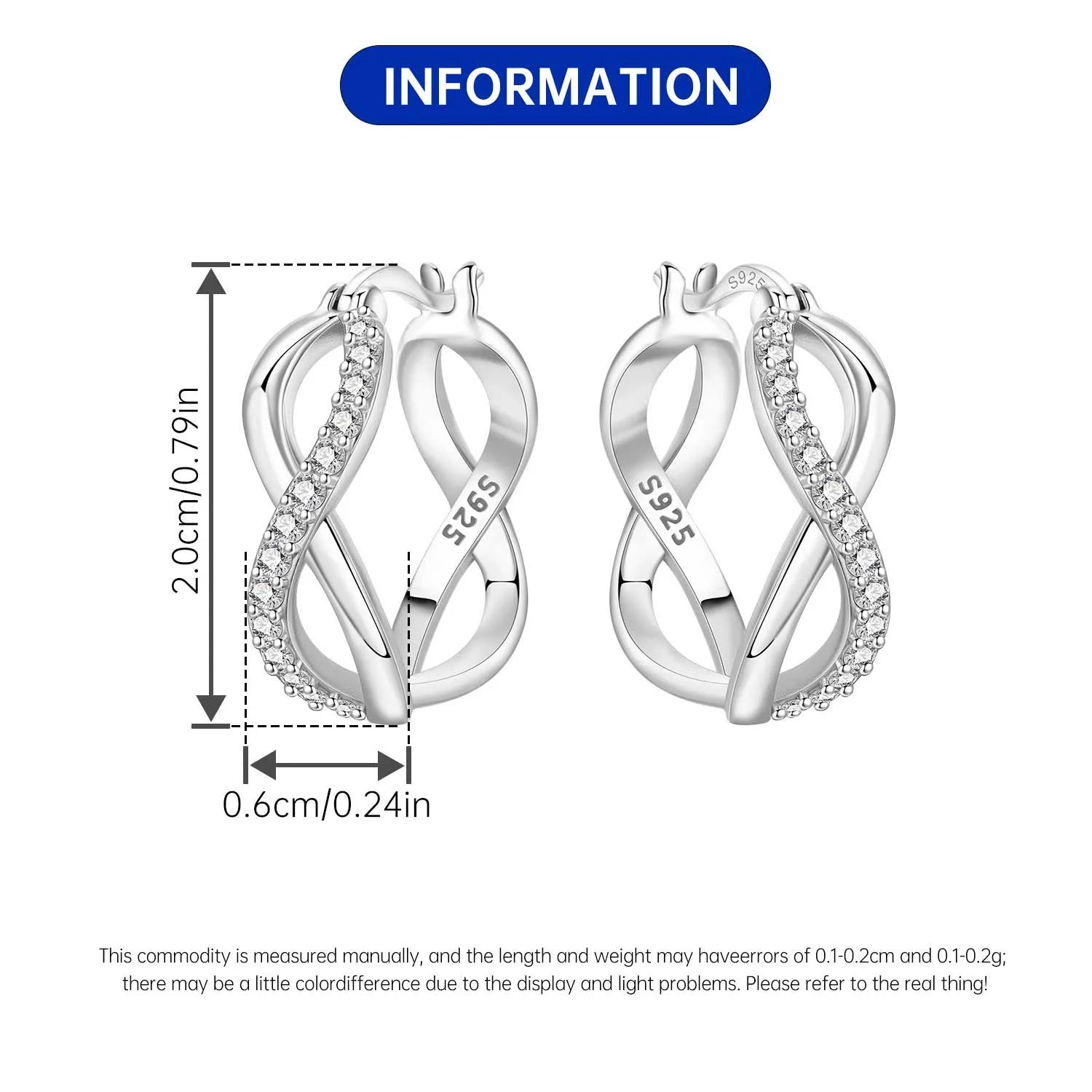 Heißer Verkauf 925 Sterling Silber Klassische Multi Ring Ohrringe Serie Tropfen Ohrringe Für Frauen Party Feines Geschenk Elegante Geburtstag Schmuck