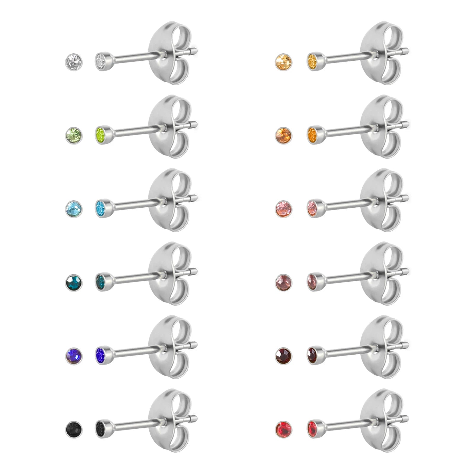 Edelstahl Ohrstecker Set Damen