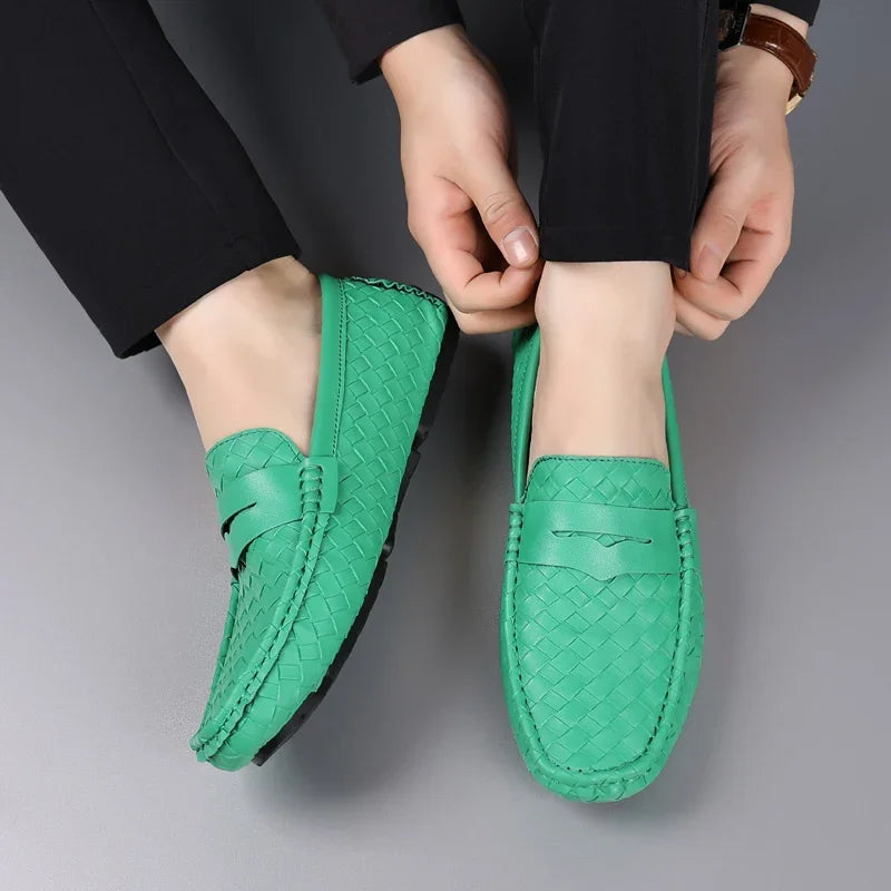 Herren Slipper aus PU-Leder