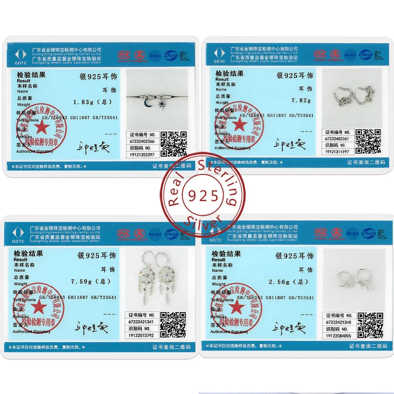 Heiße Verkäufe 925 Sterling Silber Creolen Blume Stern Mond Sonne Creolen mit Zirkonia Modeschmuck für Frauen Mädchen