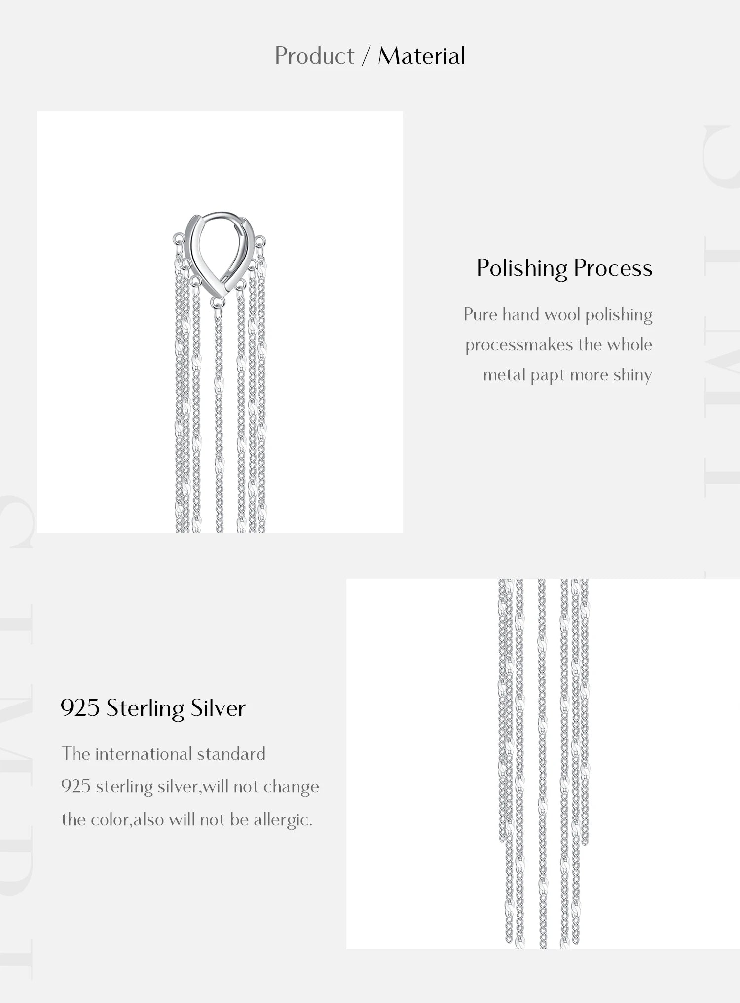 MODIAN Creolen aus 925er-Sterlingsilber, funkelnde lange Quaste, trendige Party-Luxus-Schnalle-Ohrringe für Frauen, edler Schmuck, Geschenke