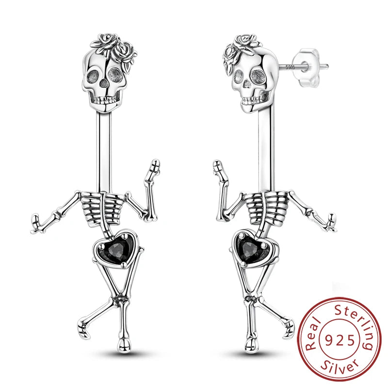 Creolen Neue Original 925 Sterling Silber Süße Herz Bogen Runde Zirkon Ohrstecker Für Frauen Mädchen Edlen Schmuck