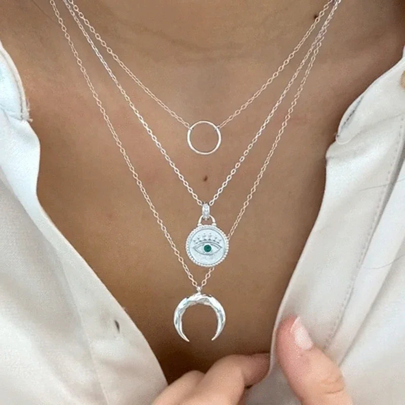 925 Sterling Silber Kette Sonne Anhänger Halskette