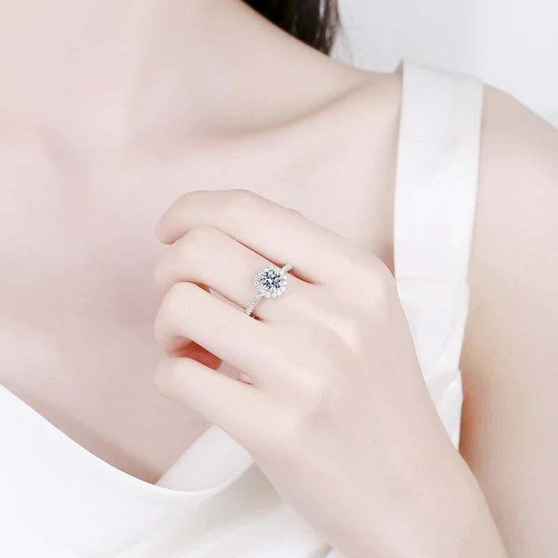 Moissanit Luxus Ring