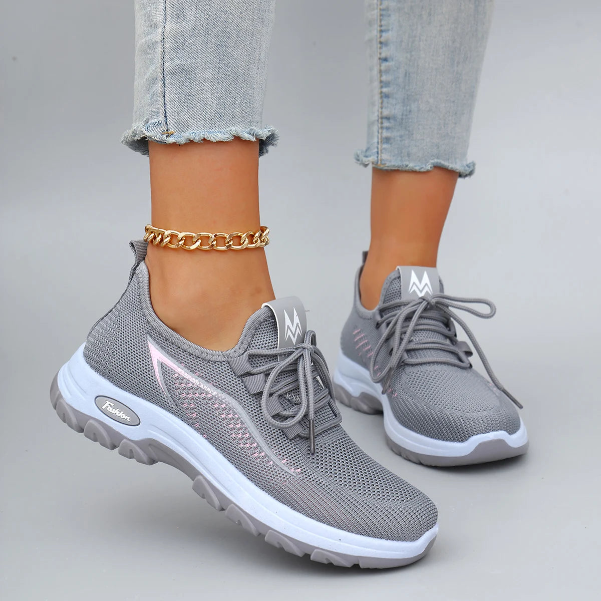 Damen Sneaker Leicht und Atmungsaktiv