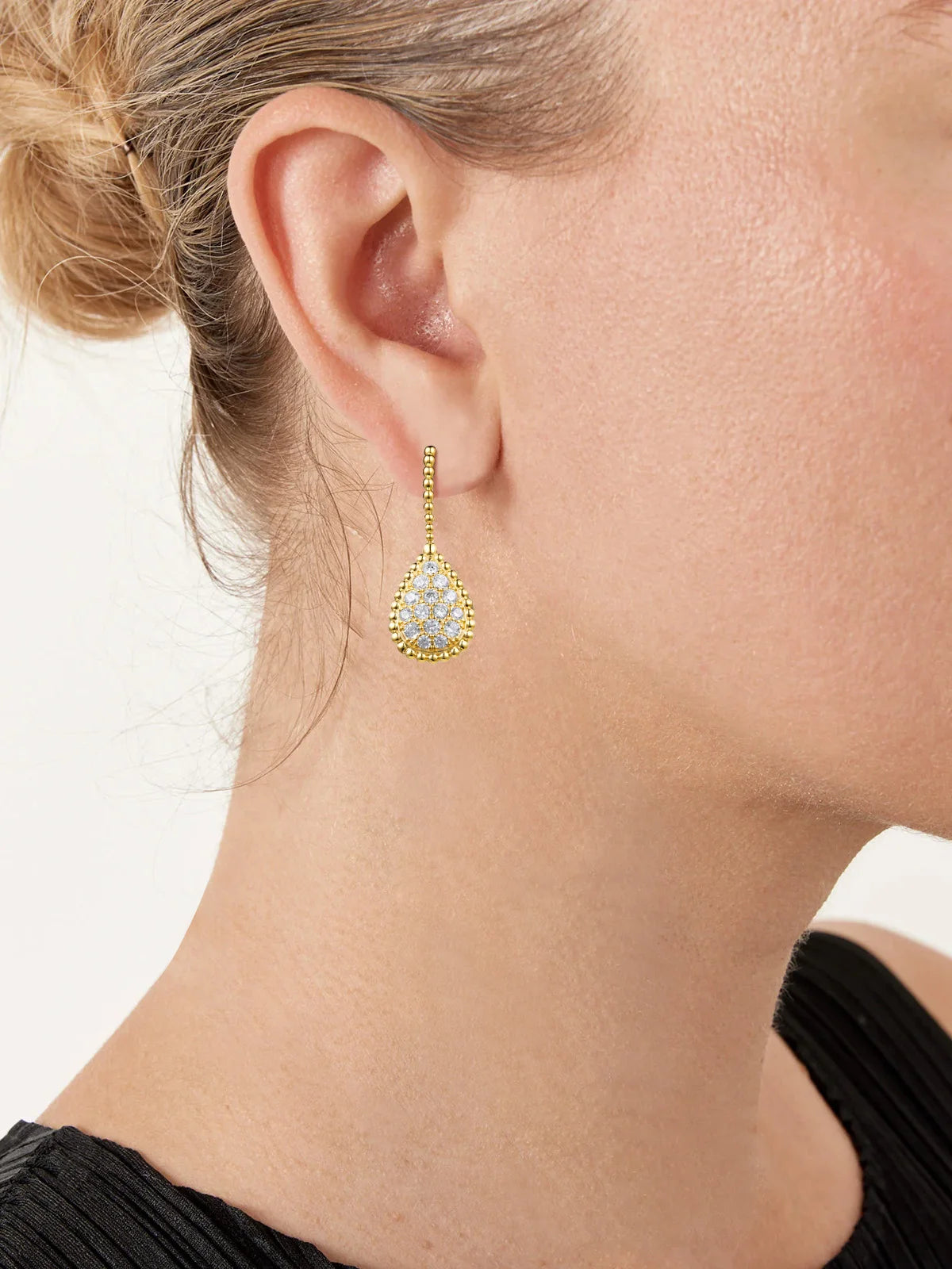 APIR 5A Zirkonia Wassertropfen Ohrringe Böhmisches Armband Ohrstecker Vergoldete Tropfen Ohrringe Schmuck Geschenke Täglich Niedrigster Preis