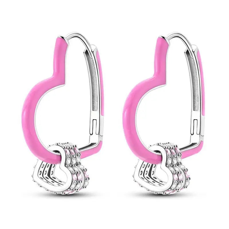 Heißer Verkauf 925 Sterling Silber Klassische Multi Ring Ohrringe Serie Tropfen Ohrringe Für Frauen Party Feines Geschenk Elegante Geburtstag Schmuck