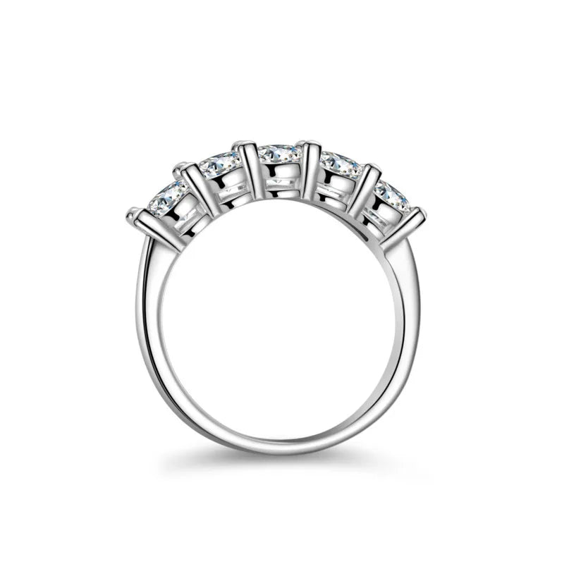 Moissanit Damenring Silber