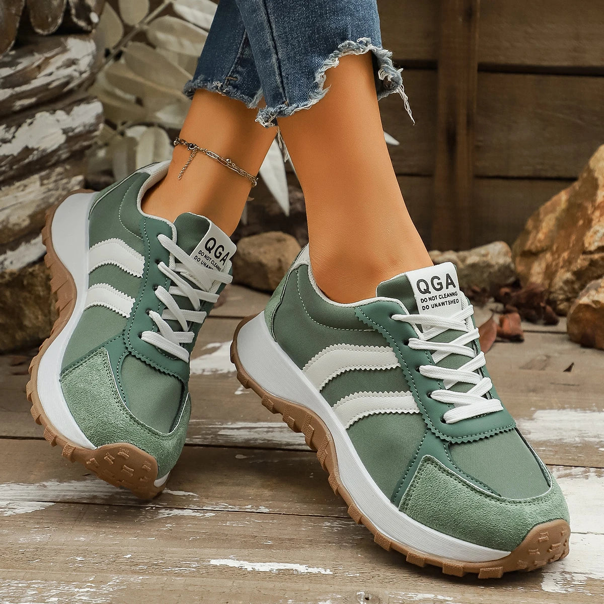 Damen Plattform Casual Sneaker