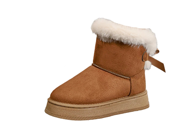 Damen Winter-Schneestiefel mit Schleife