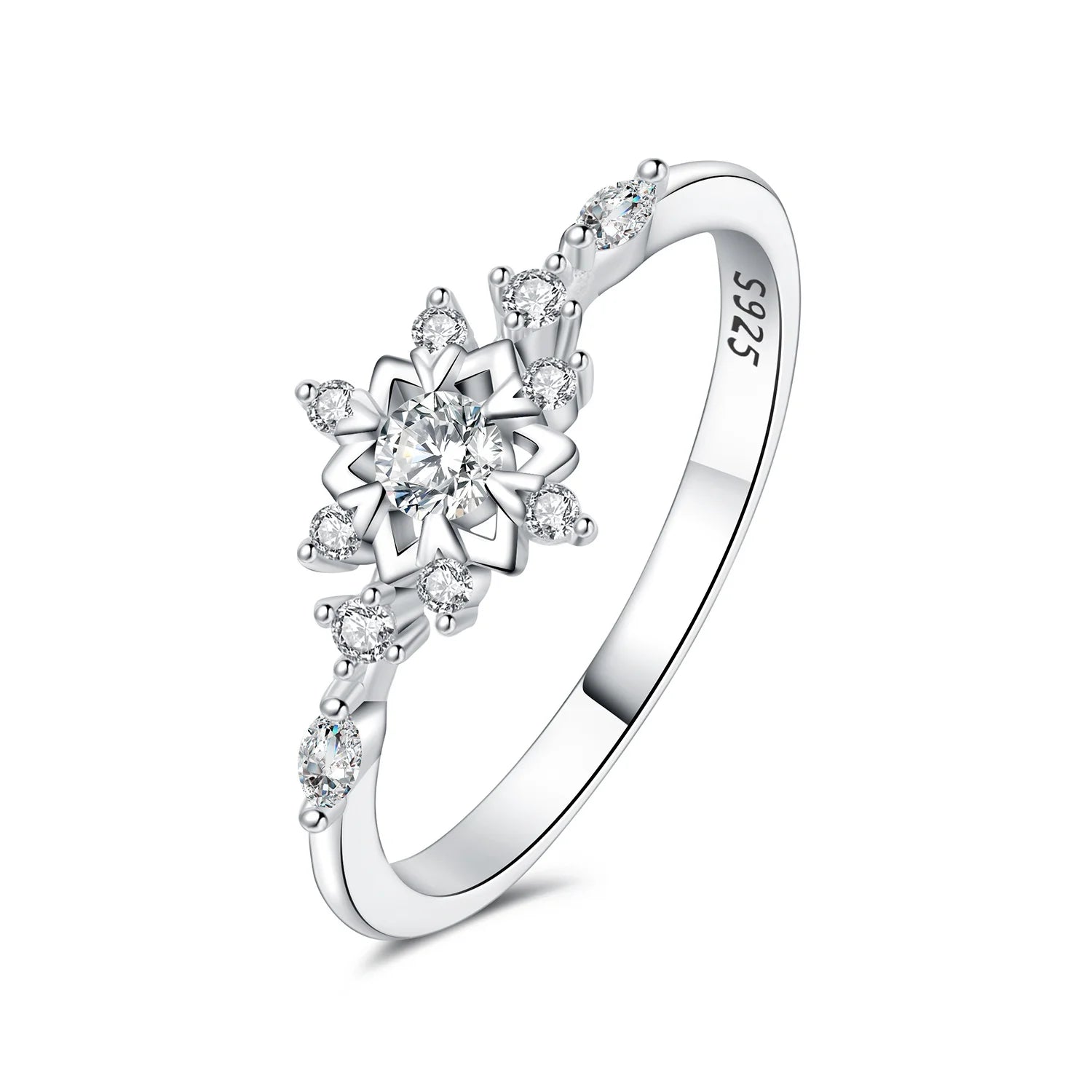 Zirkon Sternring Silber