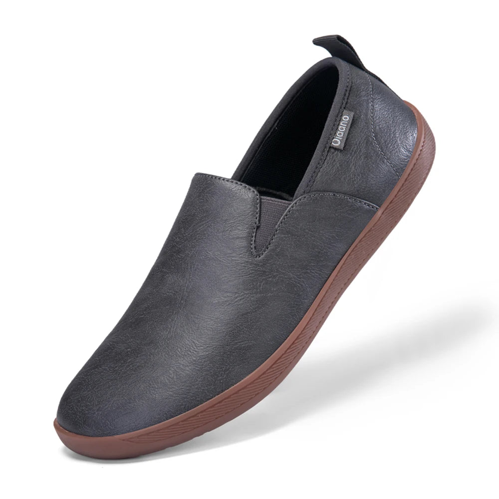 Herren Lederschuhe – Breite Zehenpartie Slip-On