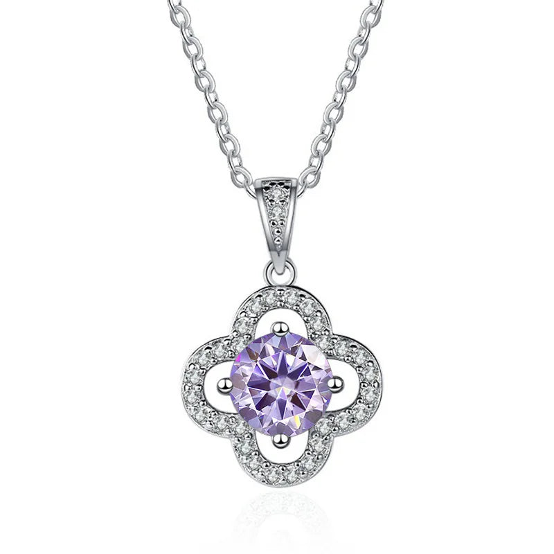 Joyce Kelly 925 Sterling Silber Moissanit Anhänger