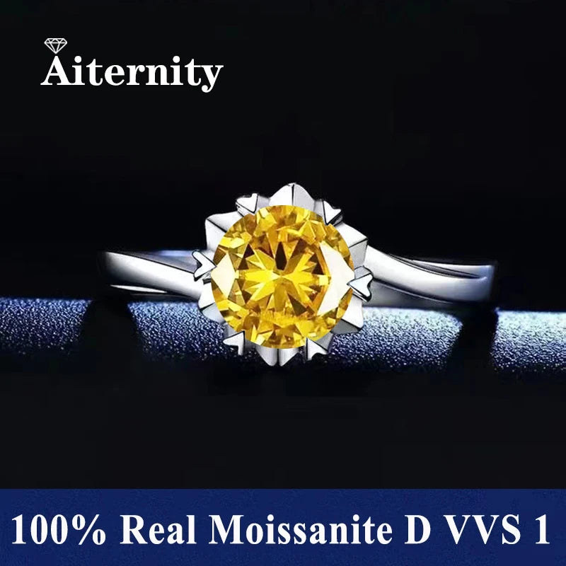 Moissanit Luxus Ring