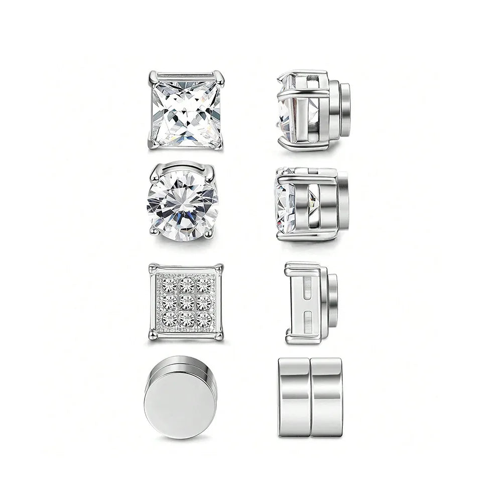 Magnetische Zirkon Ohrringe Frauen Männer