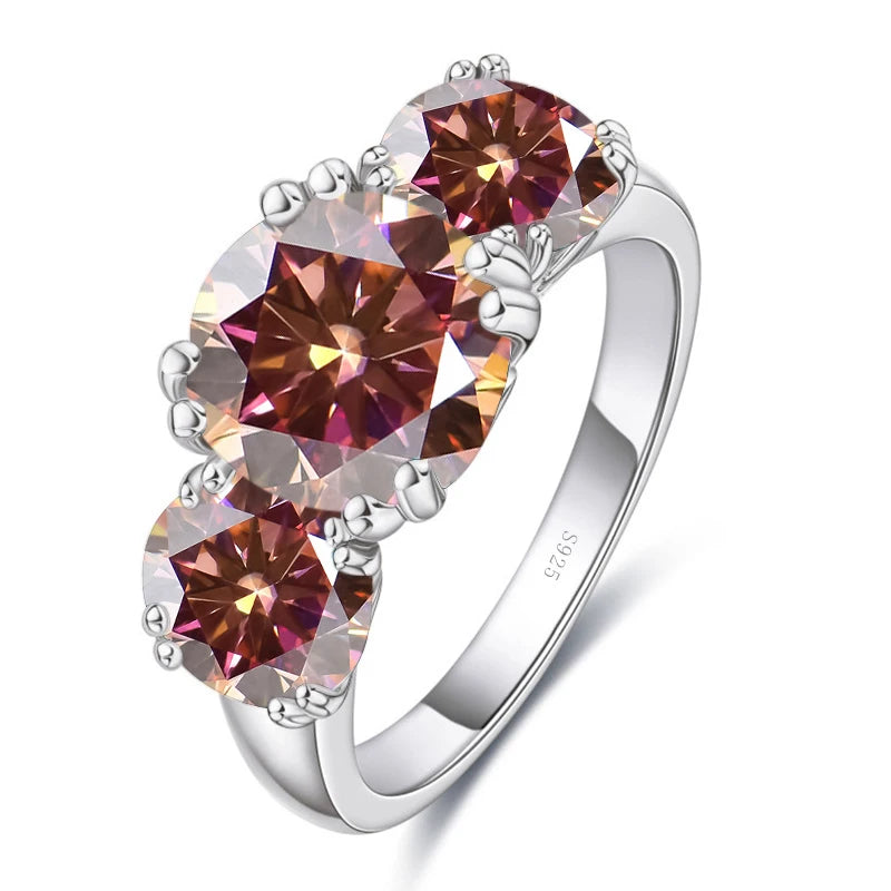 Moissanit Diamantring Silber