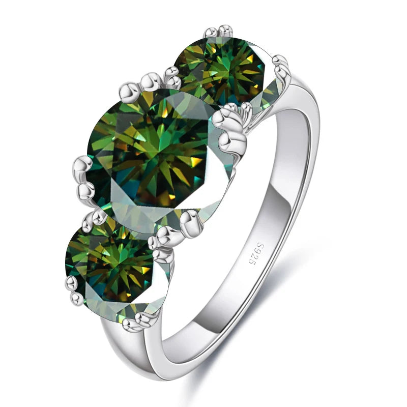 Moissanit Diamantring Silber