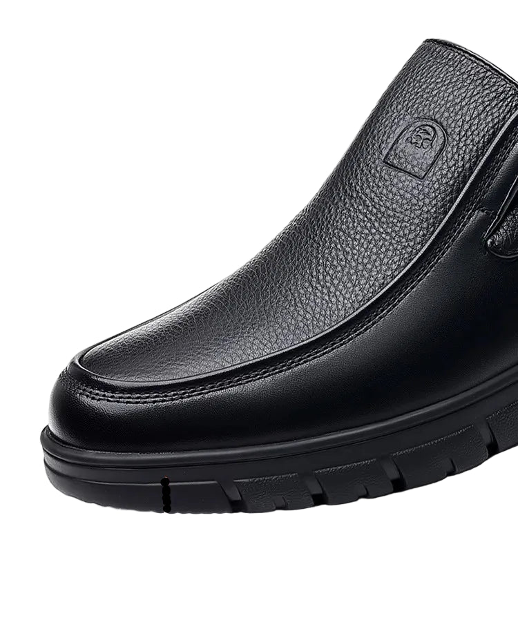 Klassische Leder Herren Slipper